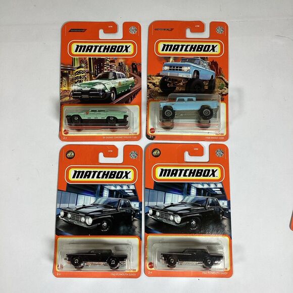 Metal Matchbox Dodge Plymouth Mix D200 Police Savoy 30782 New Sealed - Picture 1 of 9